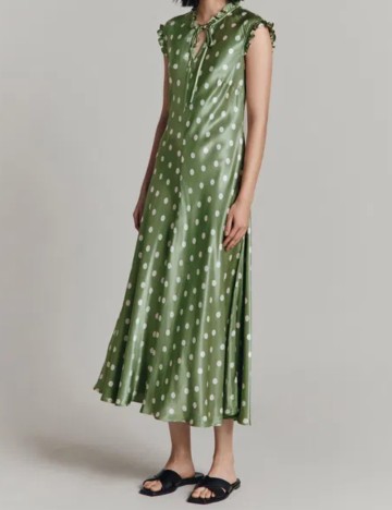 Rochie midi Ghost, verde