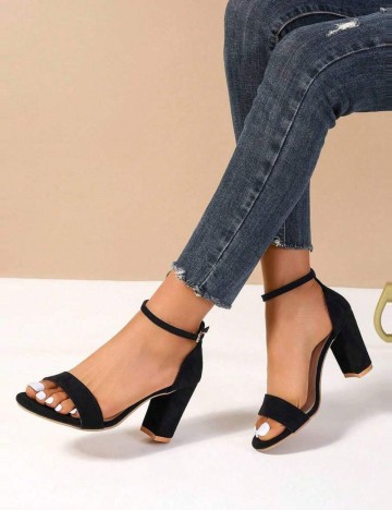Sandale Cu Toc Shein, negru