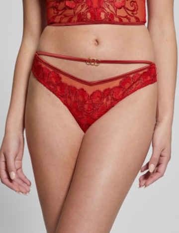 Chiloți Tanga Guess, roșu