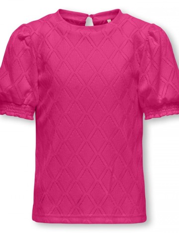 Cămașă cu m&acirc;necă scurtă Only, roz