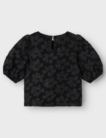 Cămașă cu m&acirc;necă scurtă Name It, negru