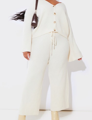 Pantaloni PRETTYLITTLETHING, crem