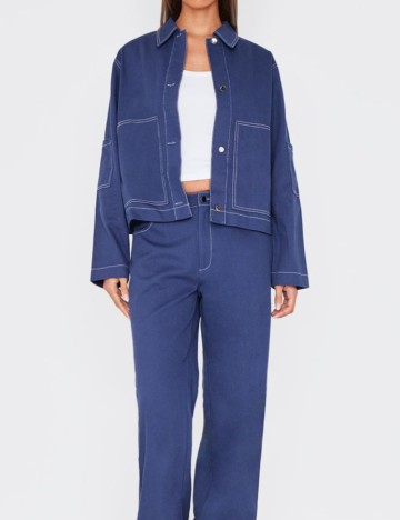 Jeans PRETTYLITTLETHING, albastru