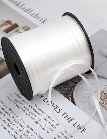 Panglică pentru baloane Shein, alb