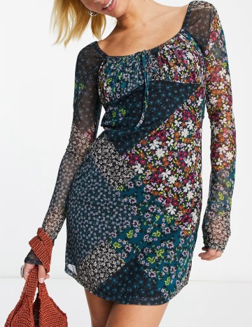 Rochie mini ASOS, mix culori