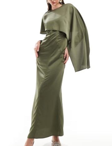 Rochie maxi ASOS, verde