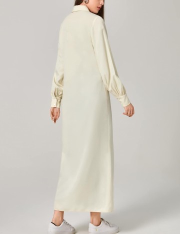 Cămașă lungă Shein, crem