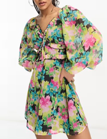 Rochie mini ASOS, mix culori