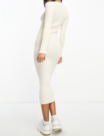 Rochie midi IN THE STYLE, crem