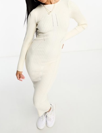 Rochie midi IN THE STYLE, crem