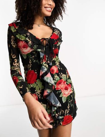 Rochie mini ASOS, mix culori