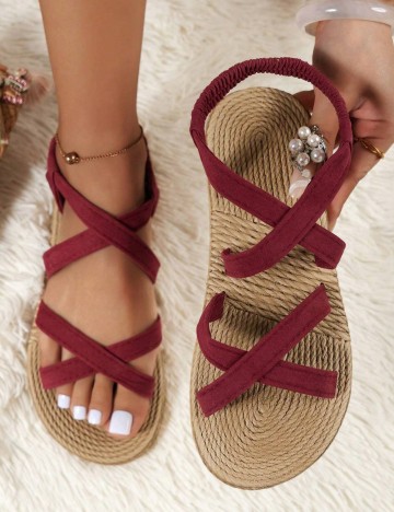 Sandale Shein, vișiniu