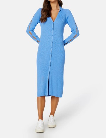 Rochie midi Object, albastru