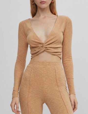 Bluză Bershka, maro