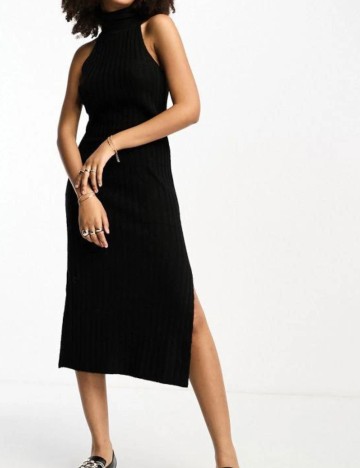 Rochie midi ASOS, negru