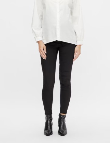 Jeans Mamalicious, negru