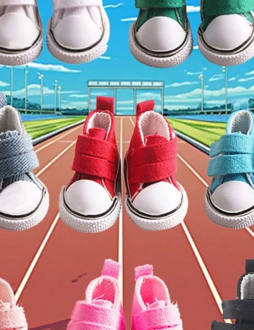 Papuci pentru păpuși Shein, roșu