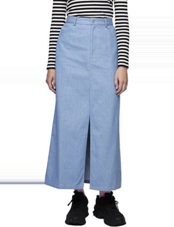 Fustă de blugi Pieces, albastru