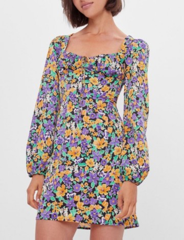 Rochie mini Bershka, mix culori