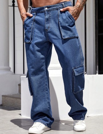 Jeans Shein, albastru