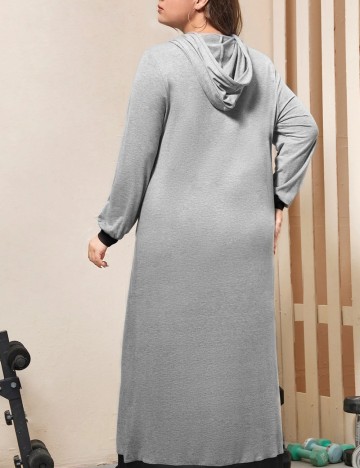 Rochie maxi Shein Curve+, gri