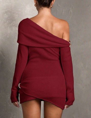 Rochie mini Shein BAE, vișiniu