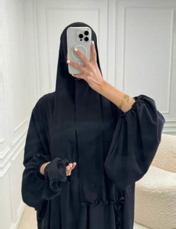 Hijab Shein, negru