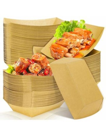 Set tăvi pentru alimente Shein, maro