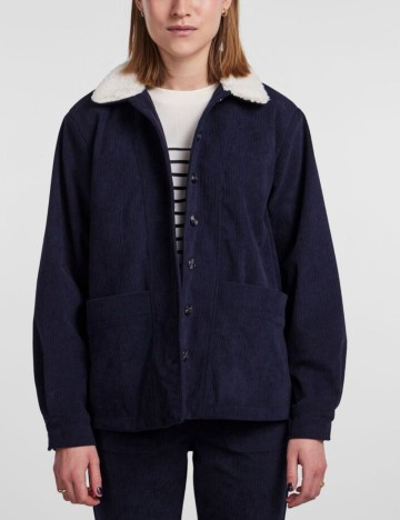 Jachetă Pieces, albastru