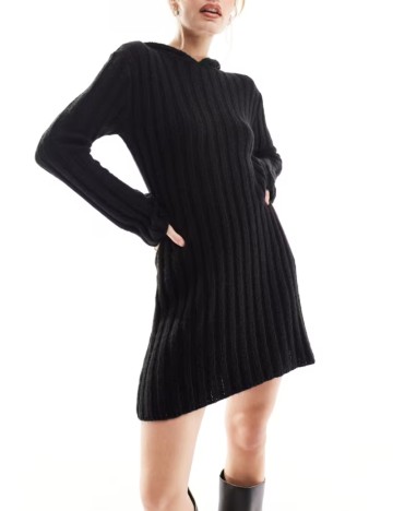 Rochie mini Reclaimed vintage, negru