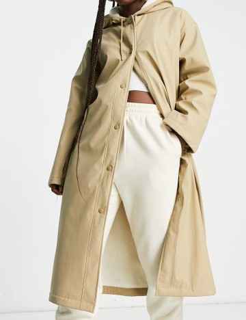 Jachetă lungă ASOS, bej