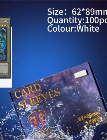 Set de folii de protecție pentru cărți de joc Shein, alb