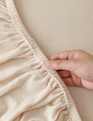 Husă elastică pentru canapea Shein, bej