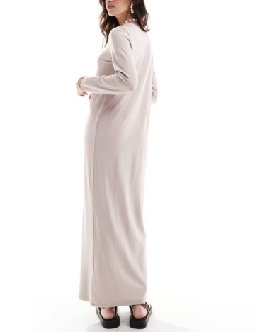 Rochie maxi ASOS, bej
