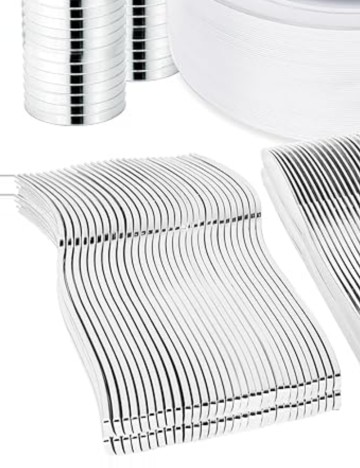 Set furculițe Shein, argintiu