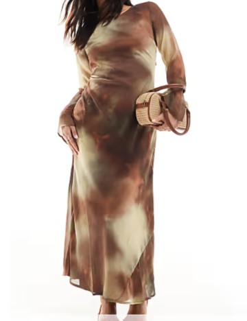 Rochie midi ASOS, mix culori