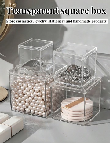 Cutie pentru bijuterii Shein, transparent