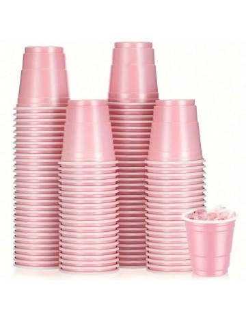 Set pahare de plastic Shein, roz