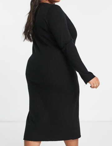 Rochie midi ASOS, negru