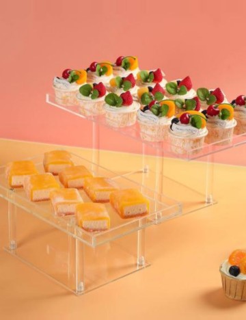 Suport pentru prăjituri Shein, transparent