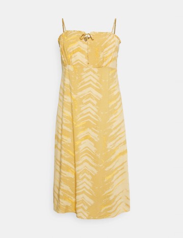 Rochie midi Only, galben muștar
