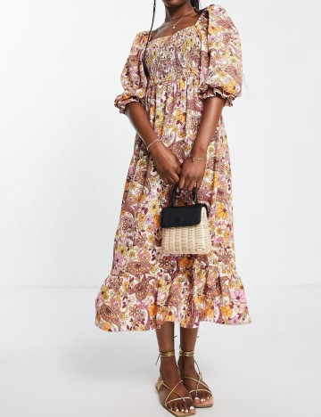 Rochie midi Miss Selfridge, mix culori