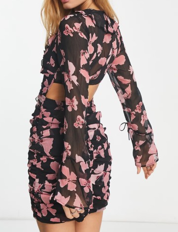 Rochie midi ASOS, negru