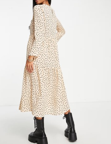 Rochie midi ASOS, crem