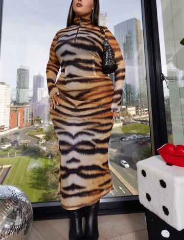 Rochie maxi LABELRAIL, mix culori