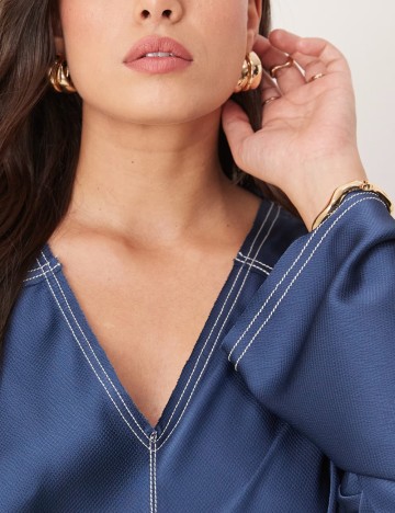 Rochie maxi ASOS, albastru