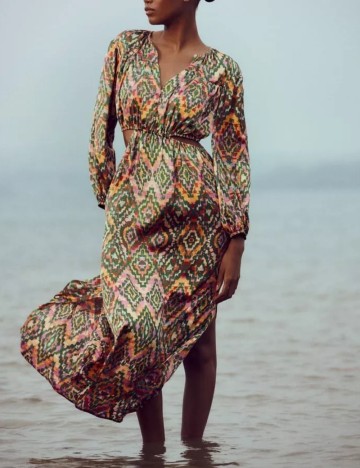 Rochie maxi Zara, mix culori