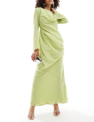 Rochie maxi ASOS, verde