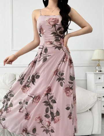 Rochie maxi Shein, roz