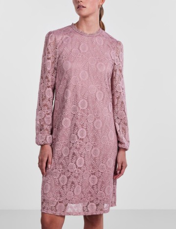 Rochie mini Pieces, roz